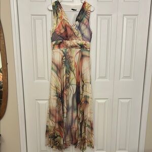 Multicolor Sleeveless Maxi Dress